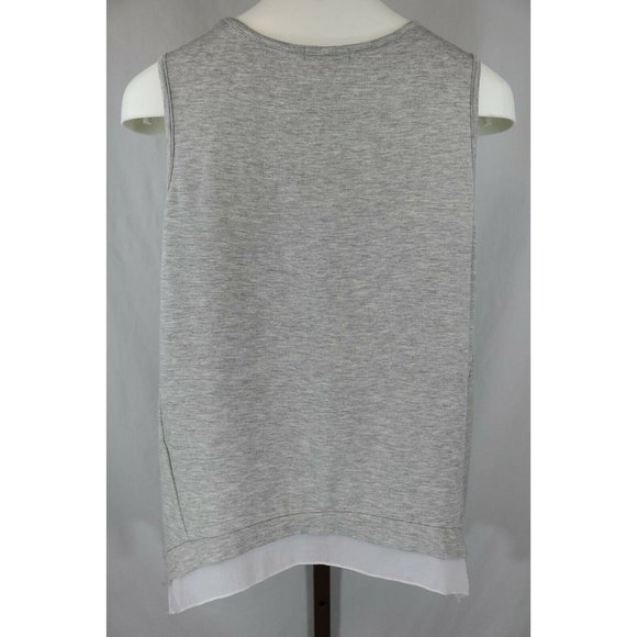 Pebble and Stone Ladies Gray Sleeveless Top Sz M - Picture 2 of 3